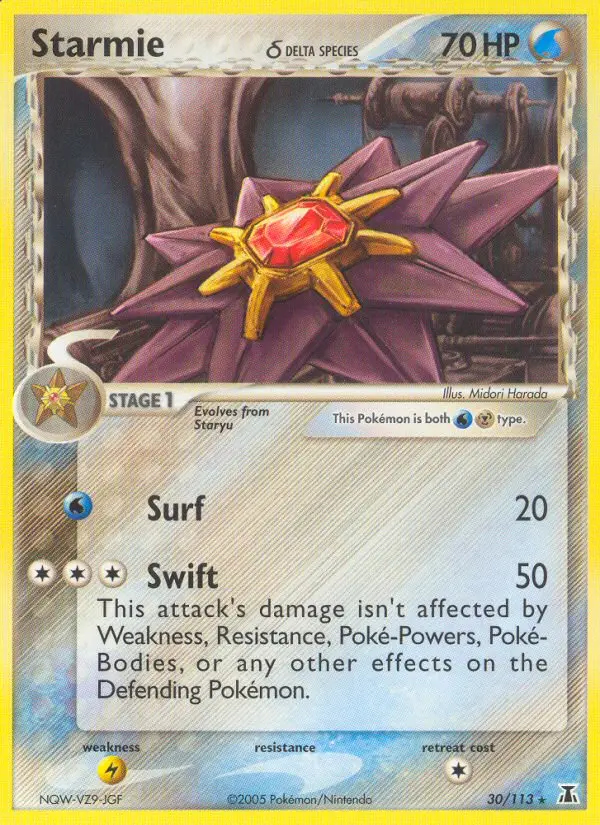 Image of the card Starmie δ
