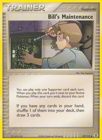 Image of the card Bill's Maintenance