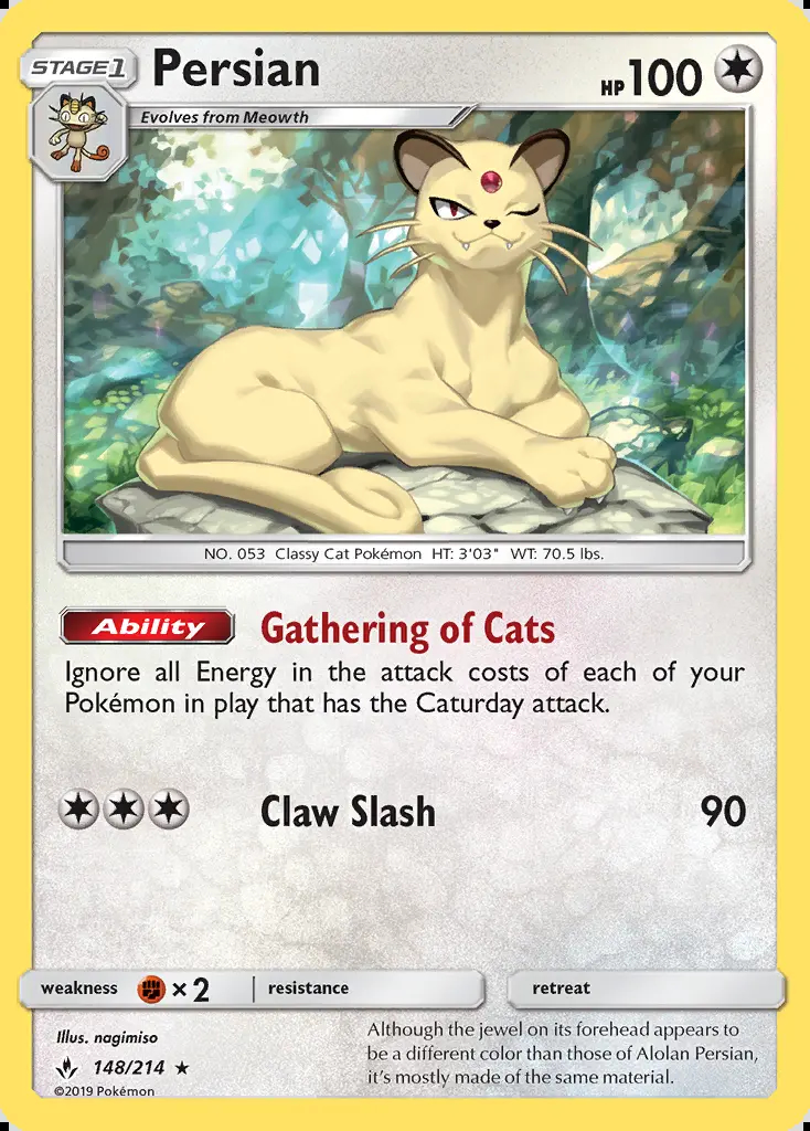 Image of the card Persian