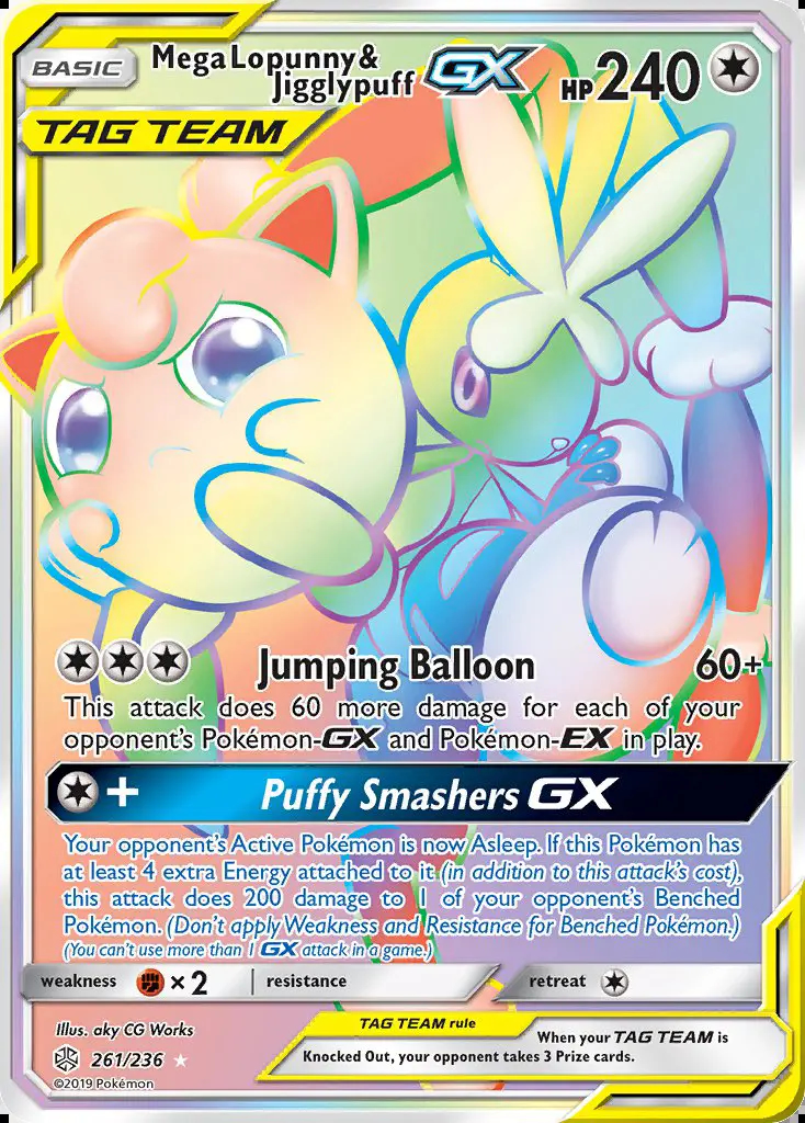 Image of the card Mega Lopunny & Jigglypuff GX