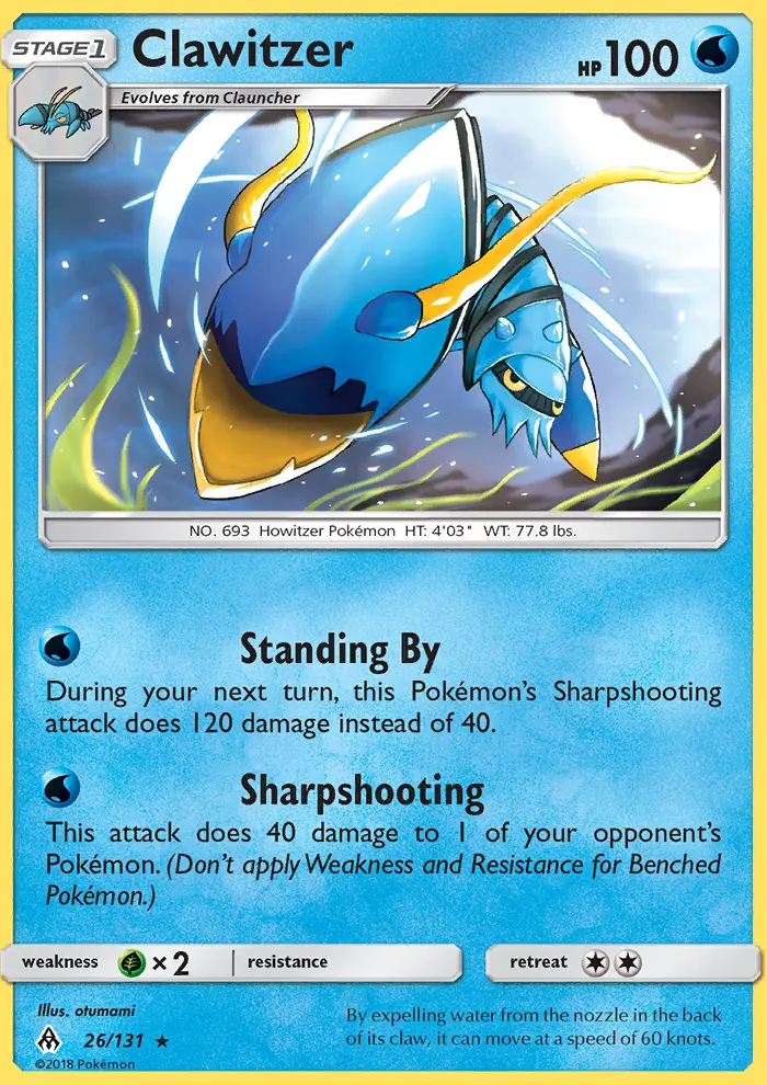 Image of the card Clawitzer