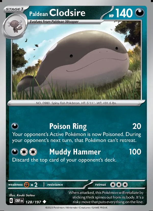 Image of the card Paldean Clodsire