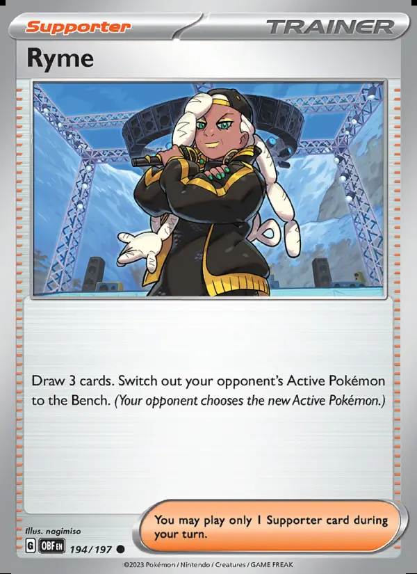 Image of the card Ryme