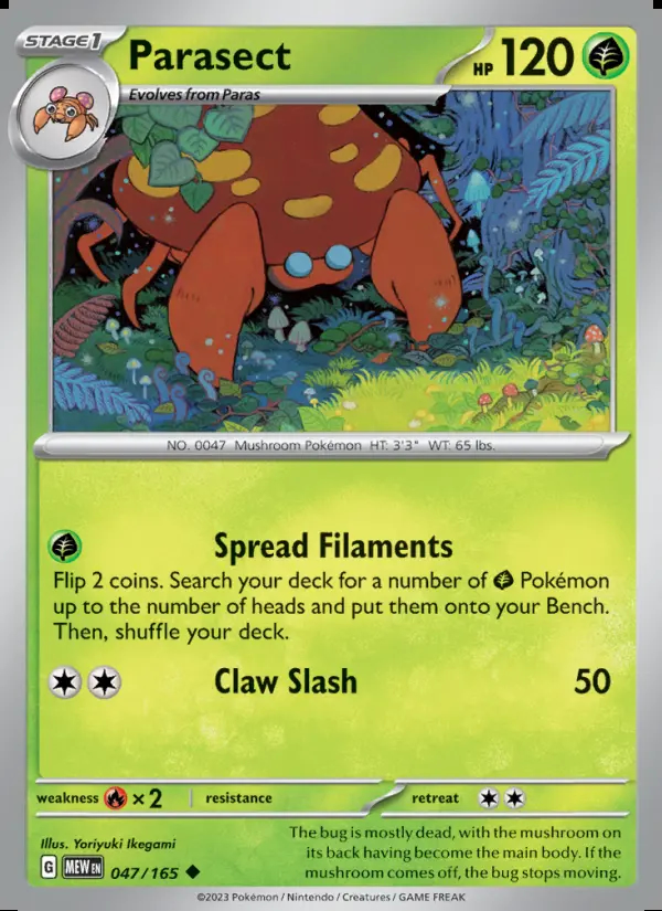 Image of the card Parasect