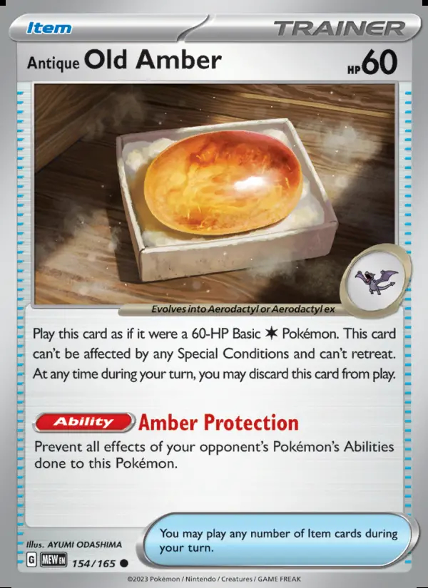 Image of the card Antique Old Amber