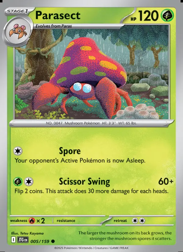 Image of the card Parasect