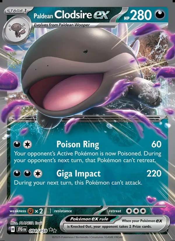 Image of the card Paldean Clodsire ex