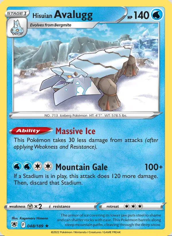 Image of the card Hisuian Avalugg