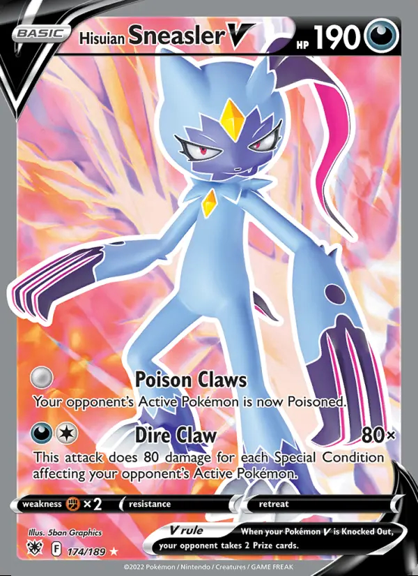 Image of the card Hisuian Sneasler V