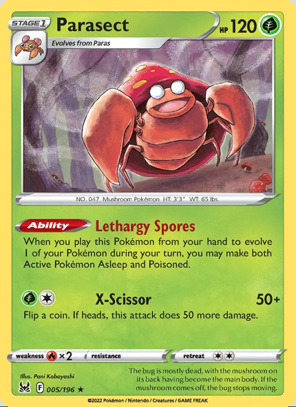 Image of the card Parasect
