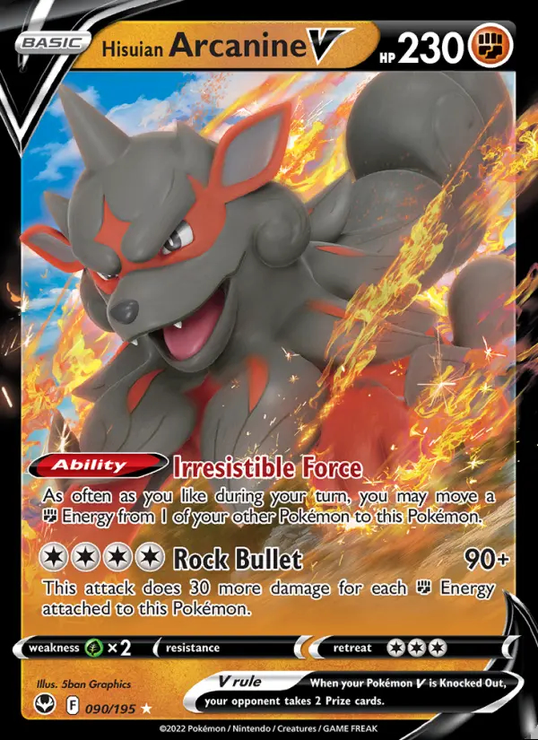 Image of the card Hisuian Arcanine V