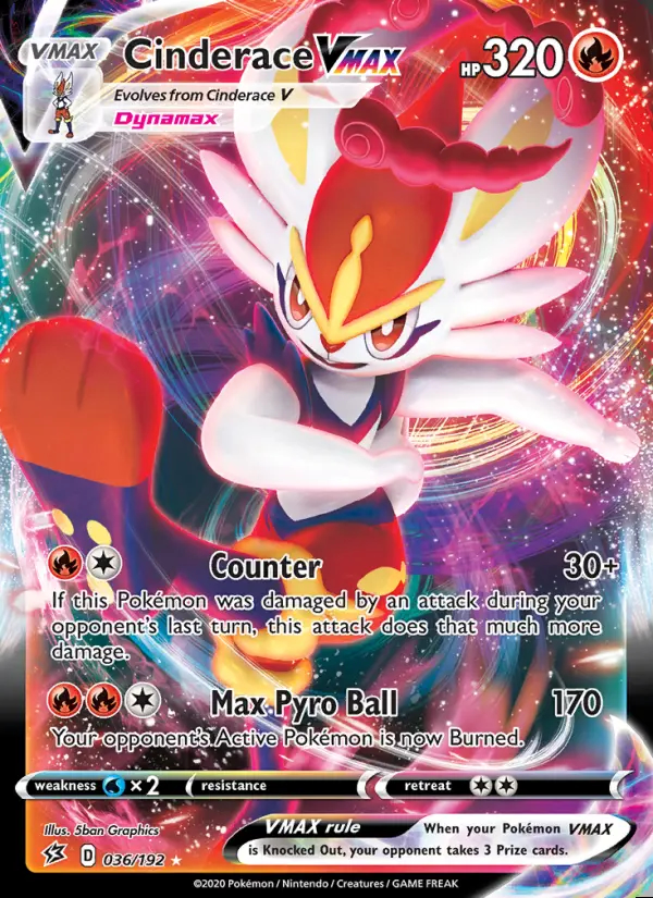 Image of the card Cinderace VMAX