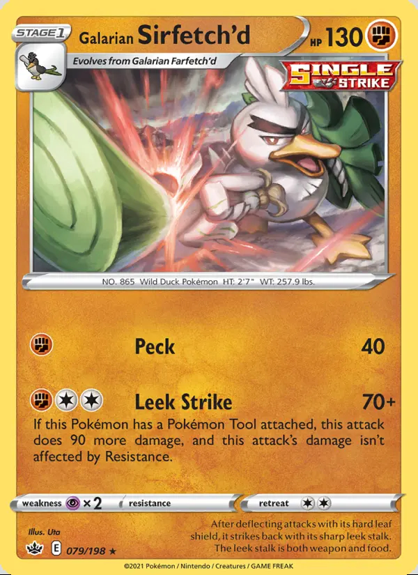 Image of the card Galarian Sirfetch'd
