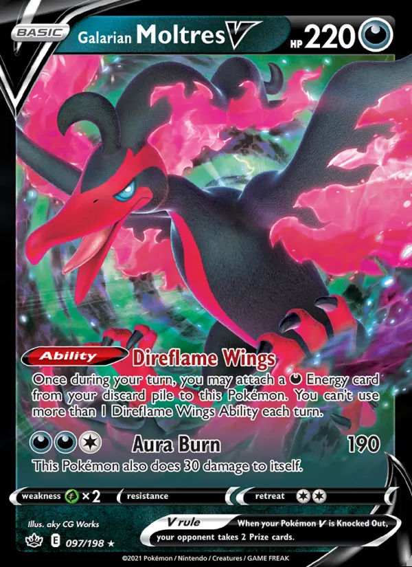 Image of the card Galarian Moltres V