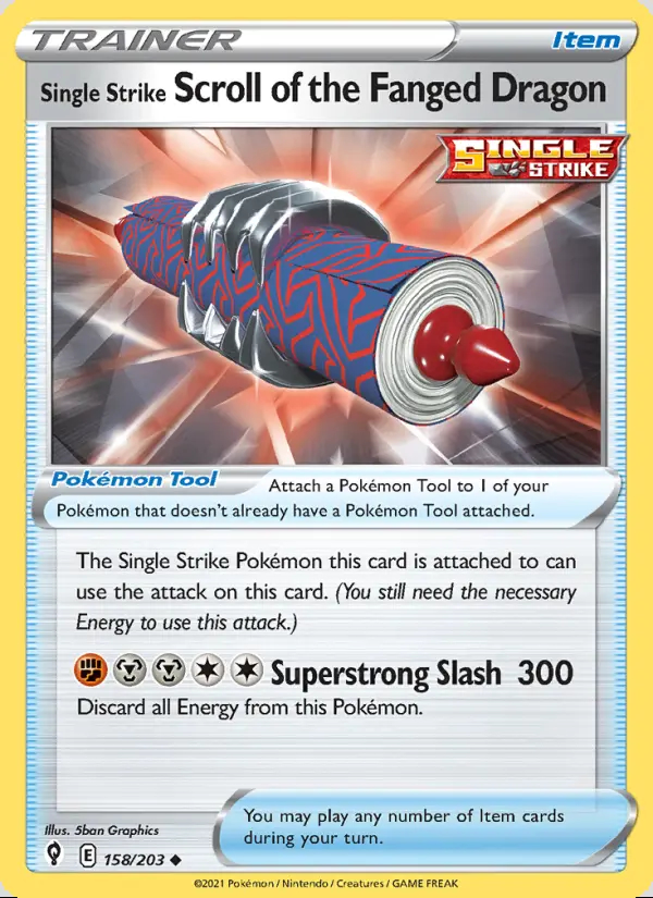 Image of the card Single Strike Scroll of the Fanged Dragon