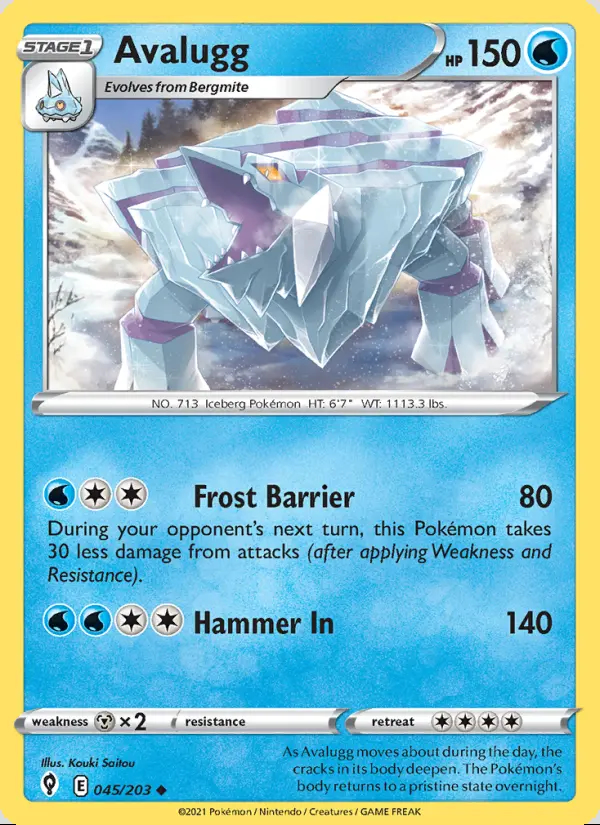 Image of the card Avalugg