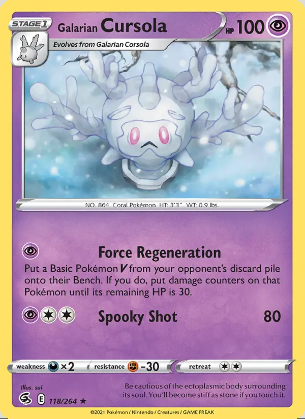 Image of the card Galarian Cursola