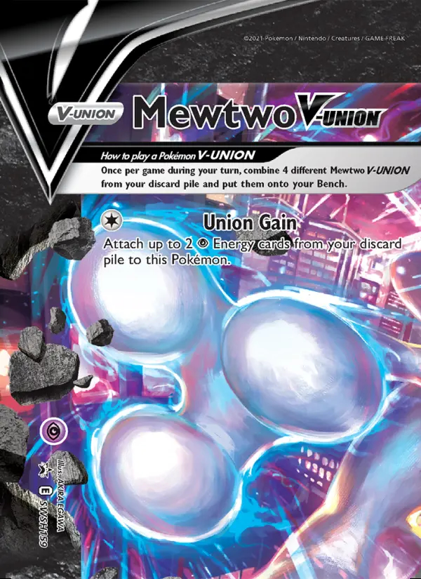 Image of the card Mewtwo V-UNION