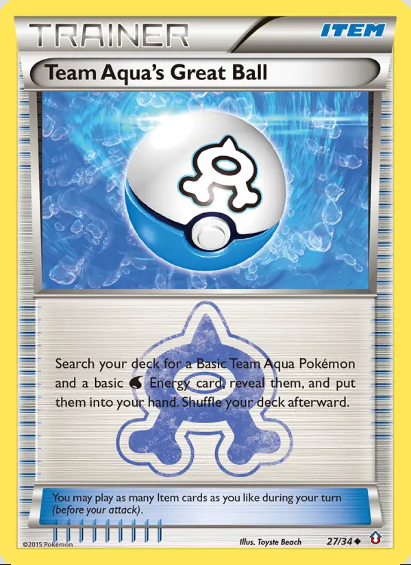 Image of the card Team Aqua's Great Ball